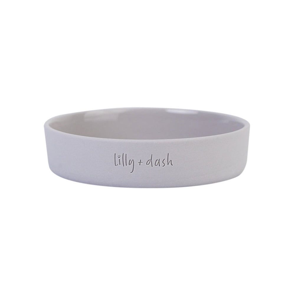 cat bowl slate - Lilly + Dash -  