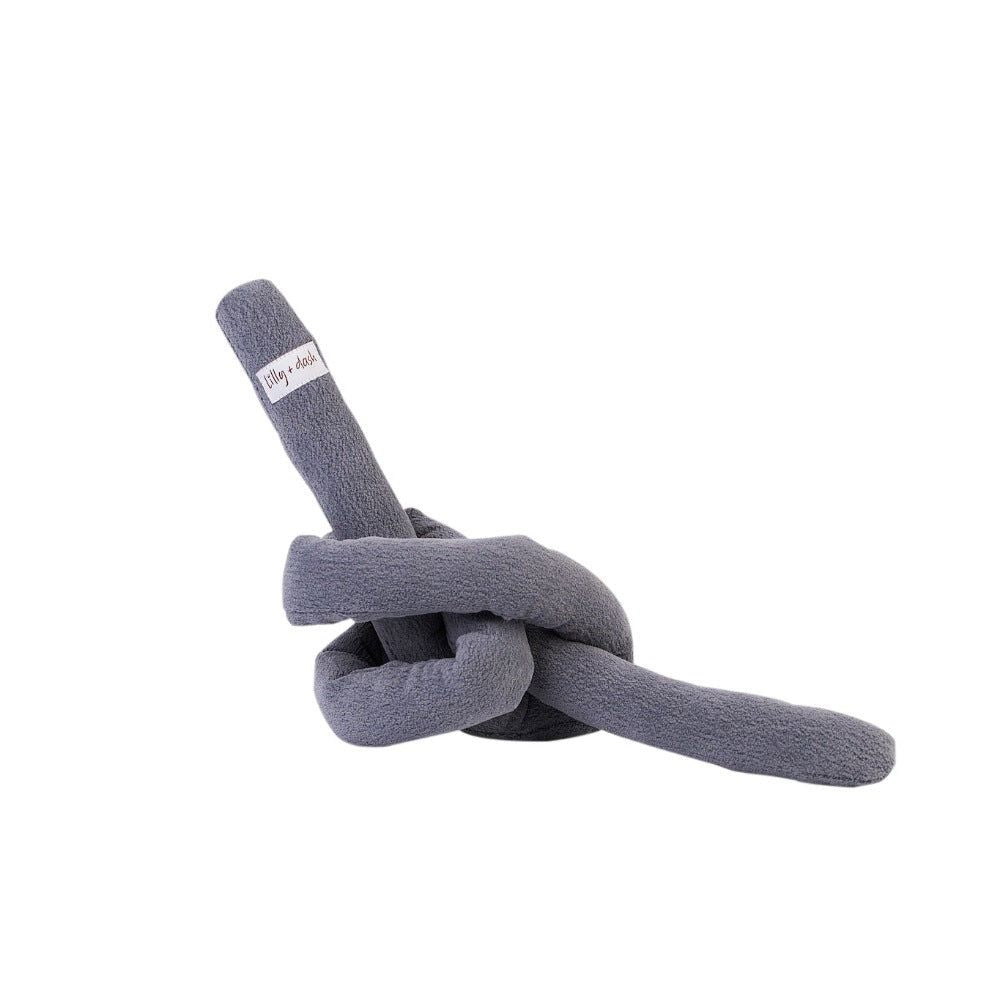 knot toy charcoal - Lilly + Dash -  