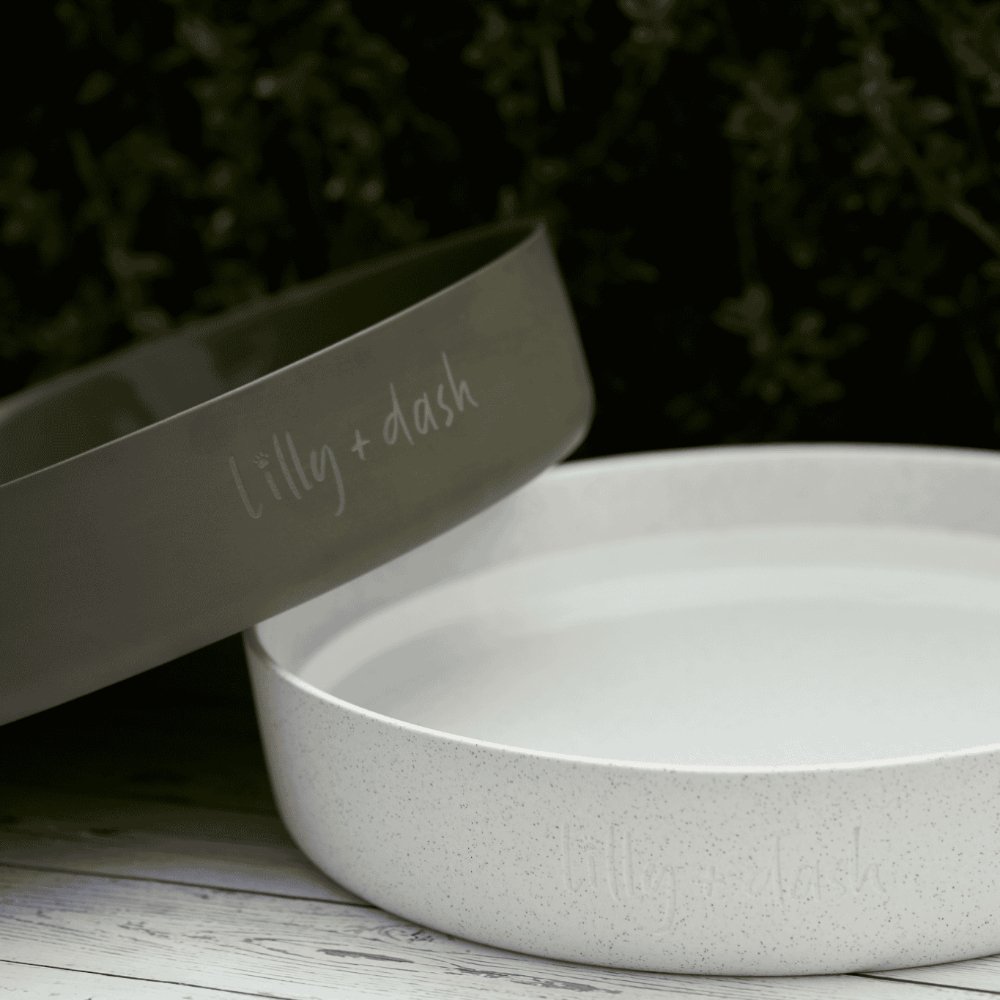 outdoor water bowl charcoal - Lilly + Dash